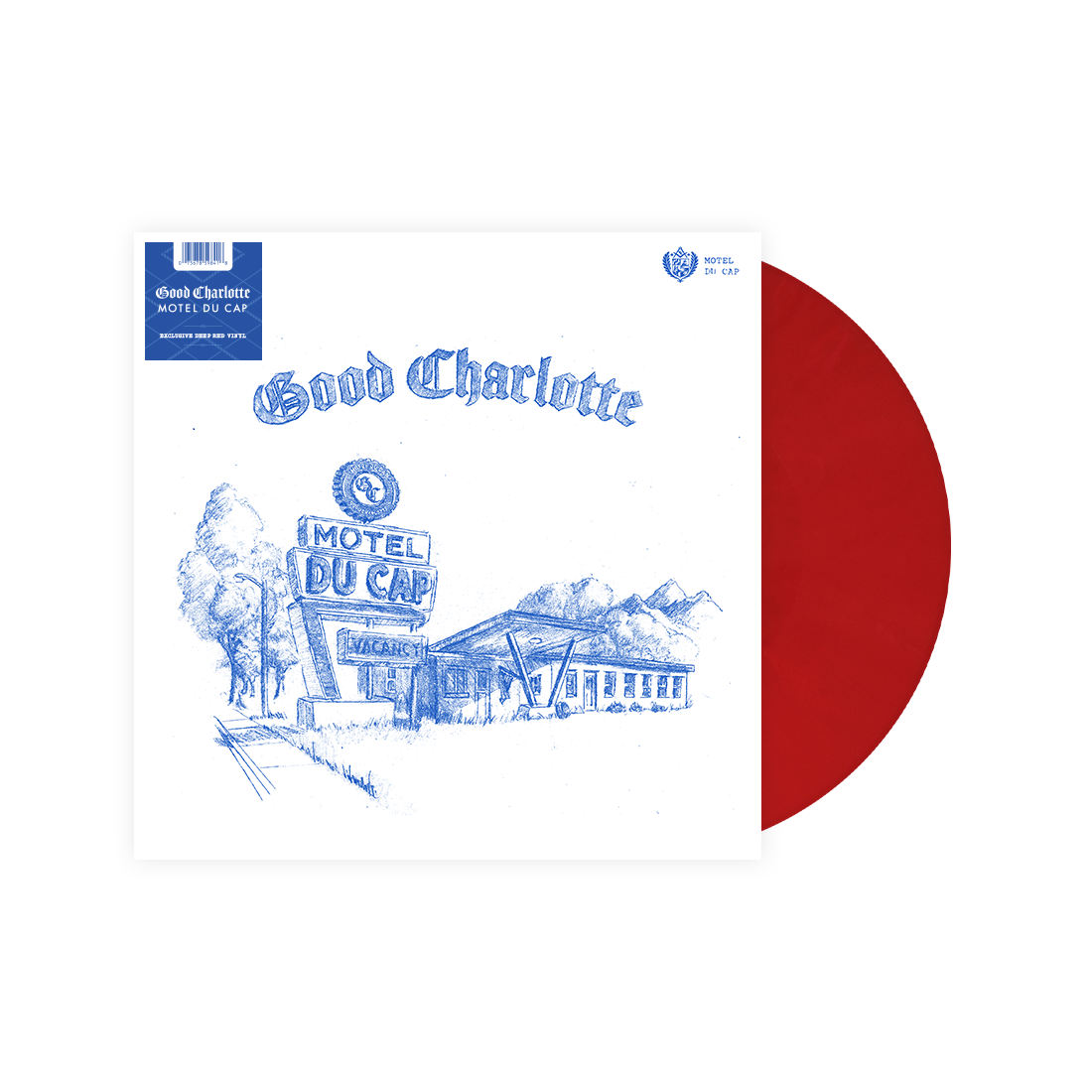 GOOD CHARLOTTE ‘MOTEL DU CAP’ LP (Exclusive, Deep Red Vinyl) + REVOLVER Fall 2025 Issue & EXCLUSIVE MADE ZIP UP HOODIE