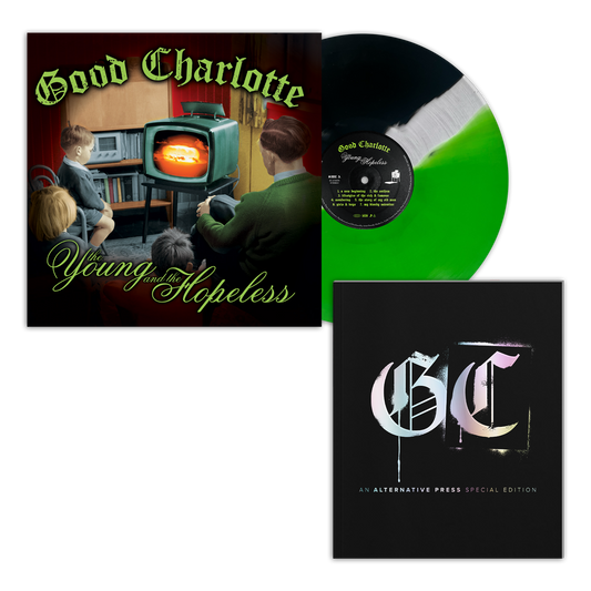 Good Charlotte 'The Young And The Hopeless' LP (Exclusive — Limited to 250, Green/Clear/Black Tri-Color Vinyl) + ALT PRESS SPECIAL COLLECTOR’S EDITION MAGAZINE