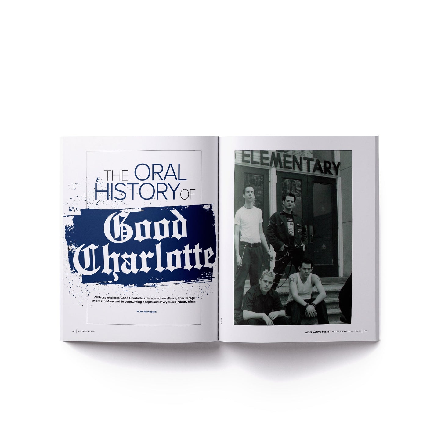 Good Charlotte x Alternative Press Special Collector's Edition Magazine + Made T-Shirt