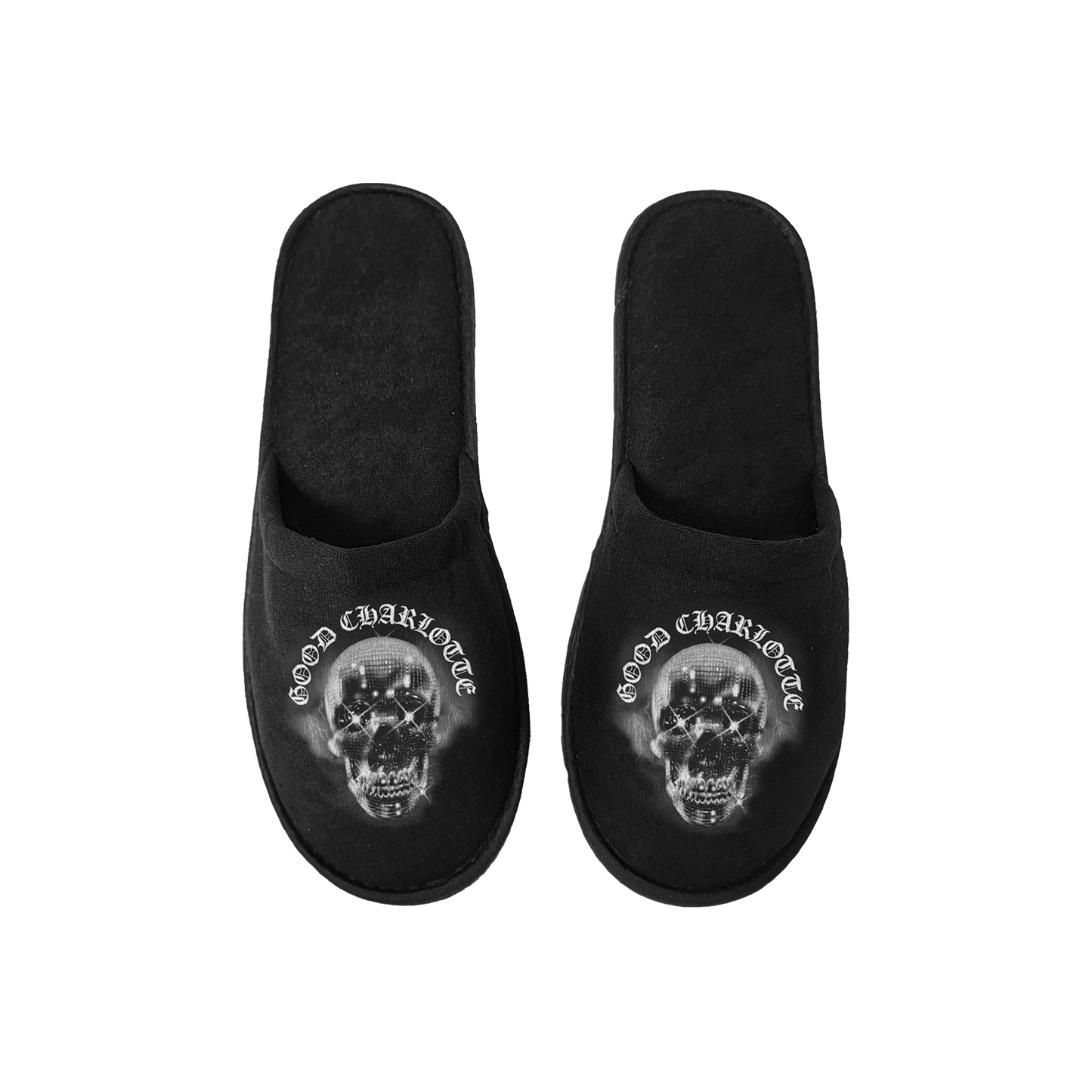 Good Charlotte Disco Skull Slippers