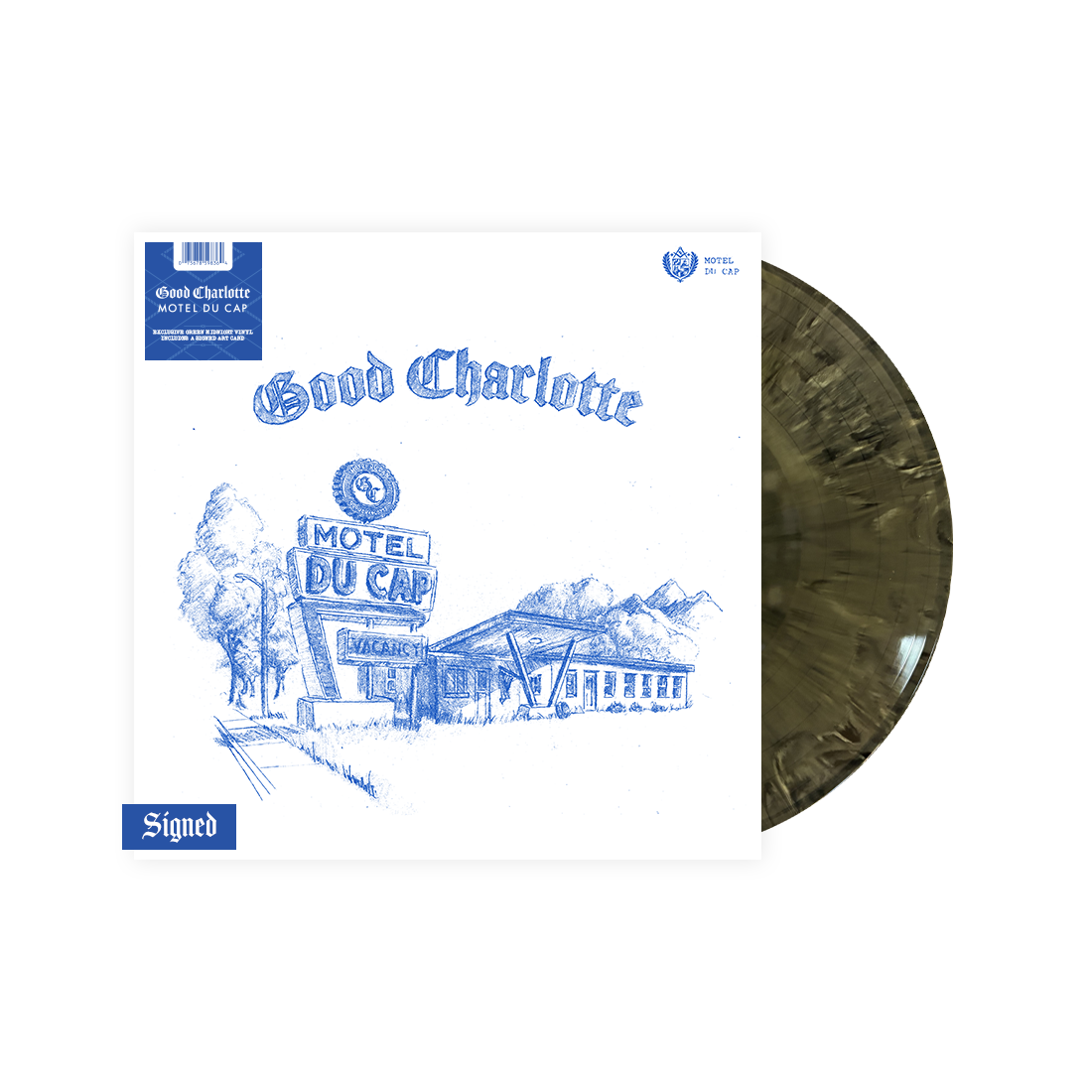 Good Charlotte 'Motel Du Cap' LP (Limited Edition — SIGNED Green Midnight Vinyl)