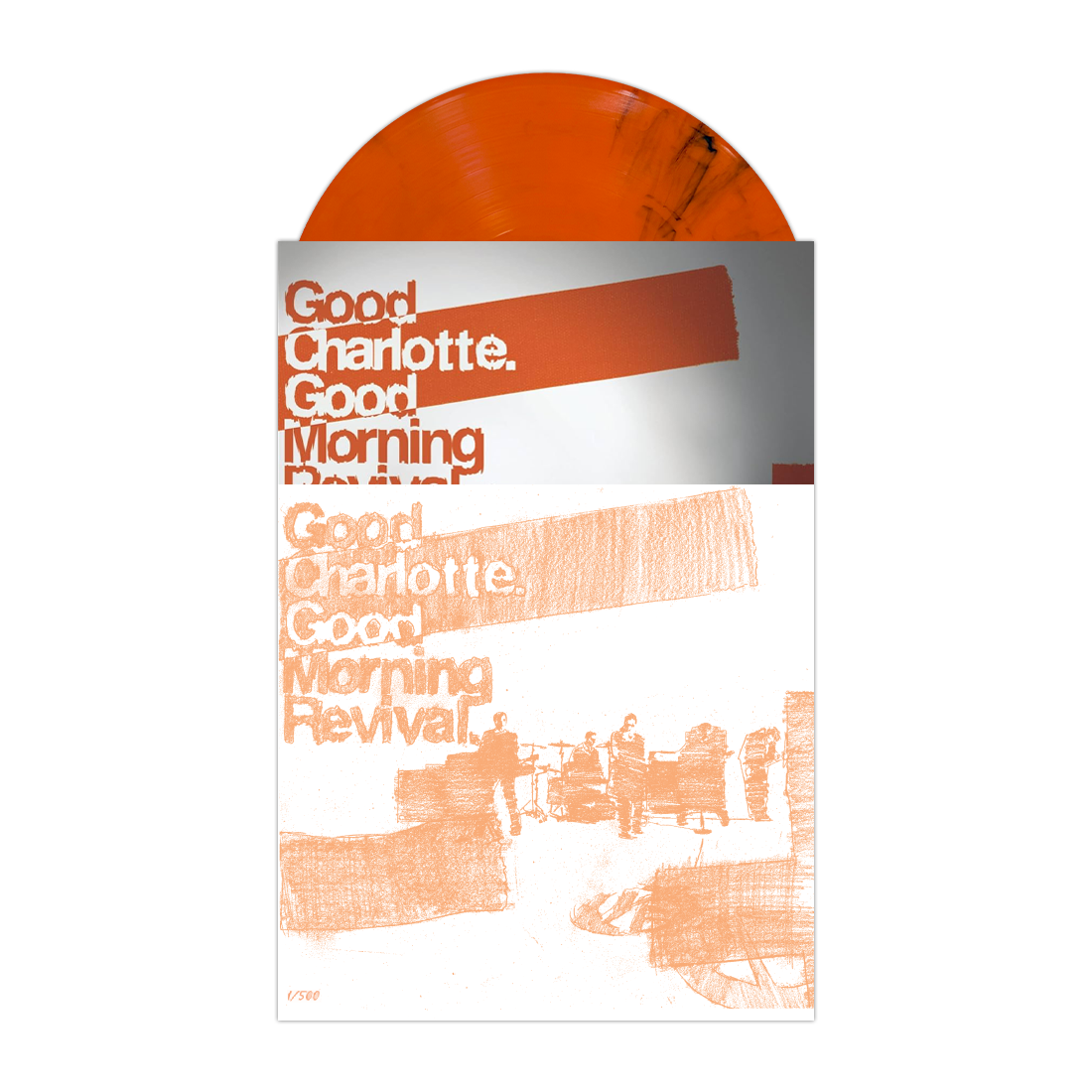 Good Charlotte 'Good Morning Revival' LP (Exclusive –  "Reimagined Cover Print" Orange Smoke Vinyl)