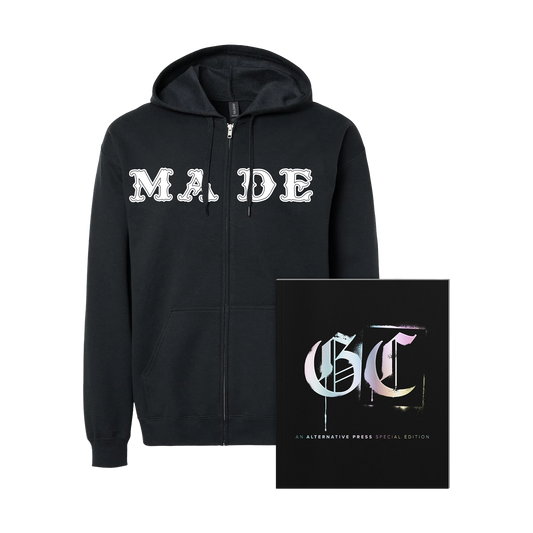 Good Charlotte x Alternative Press Special Collector's Edition Magazine + Made Zip Up Hoodie
