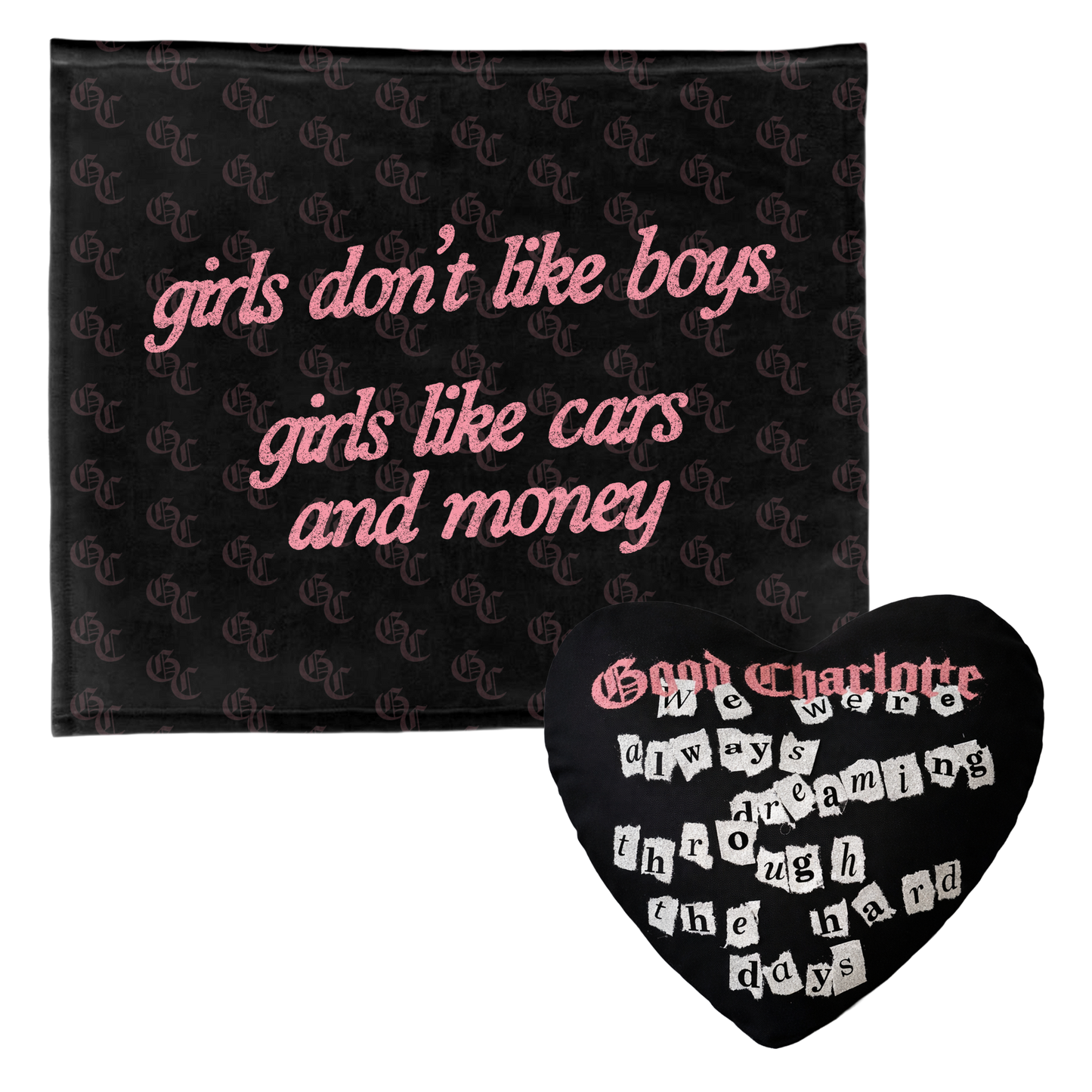 Good Charlotte - Girls & Boys Blanket & GC Forever Pillow Bundle