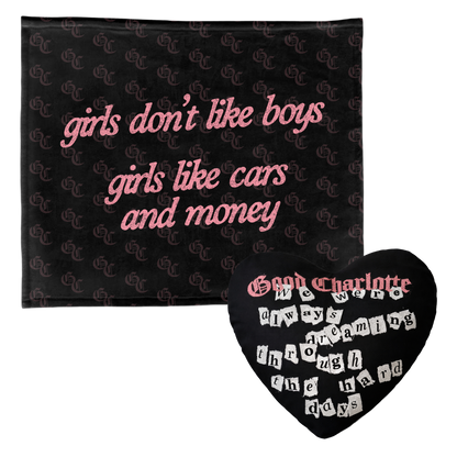 Good Charlotte - Girls & Boys Blanket & GC Forever Pillow Bundle