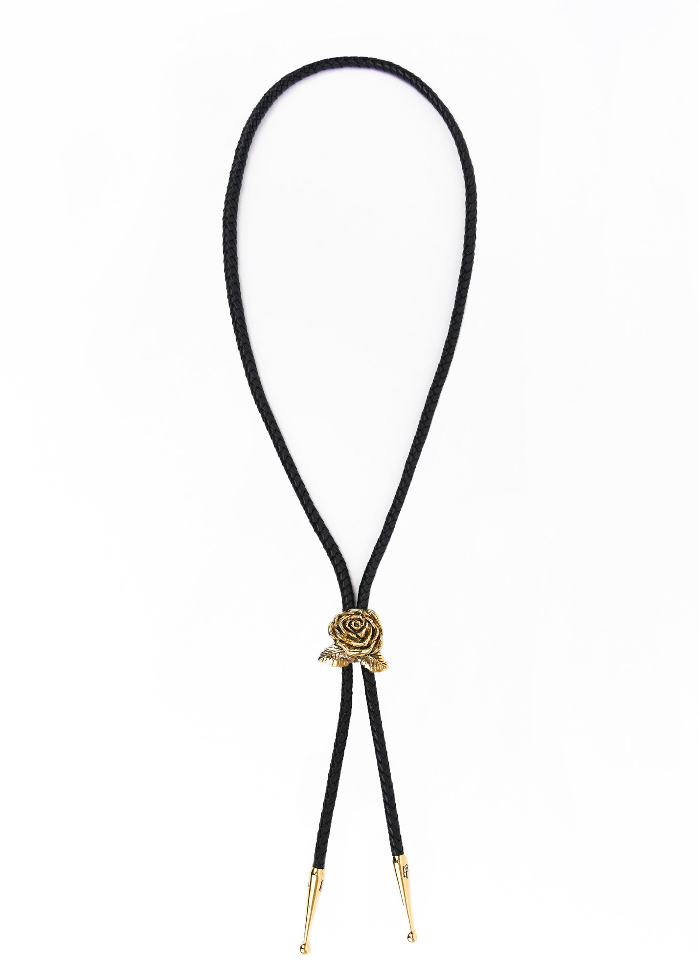 Painted Flower Little Rose Gold Bolo