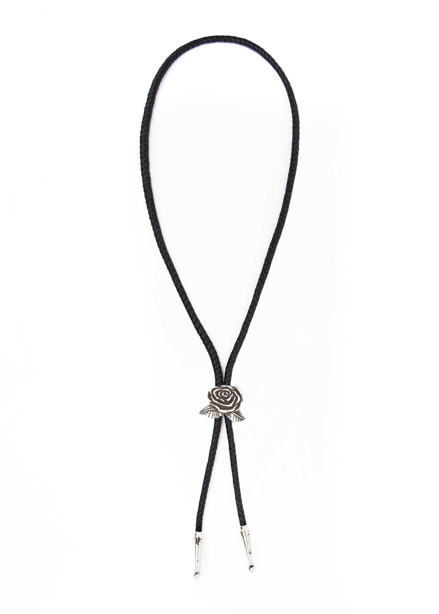 Painted Flower Little Rose Silver Bolo