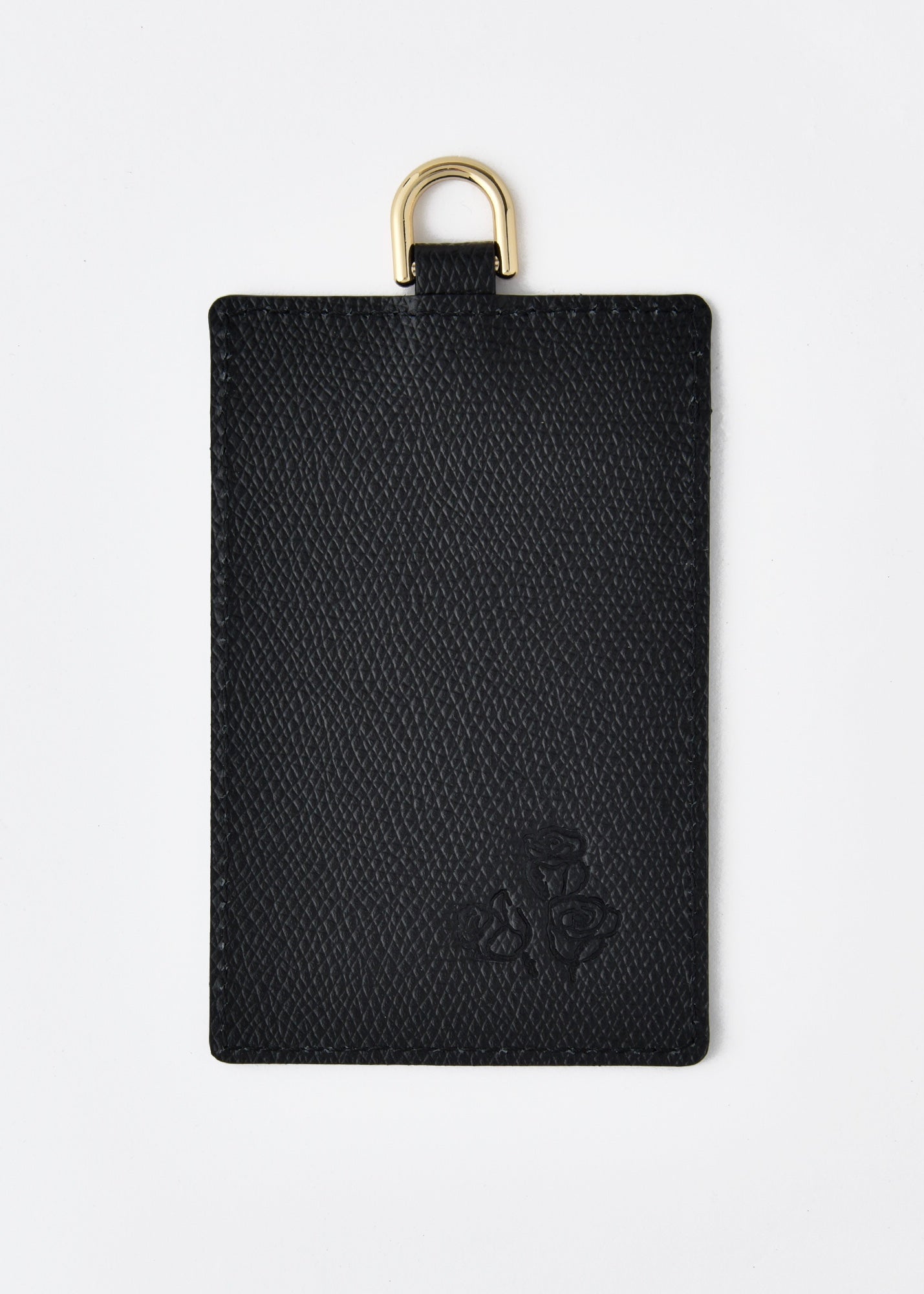 Painted Flower Card Holder Gold