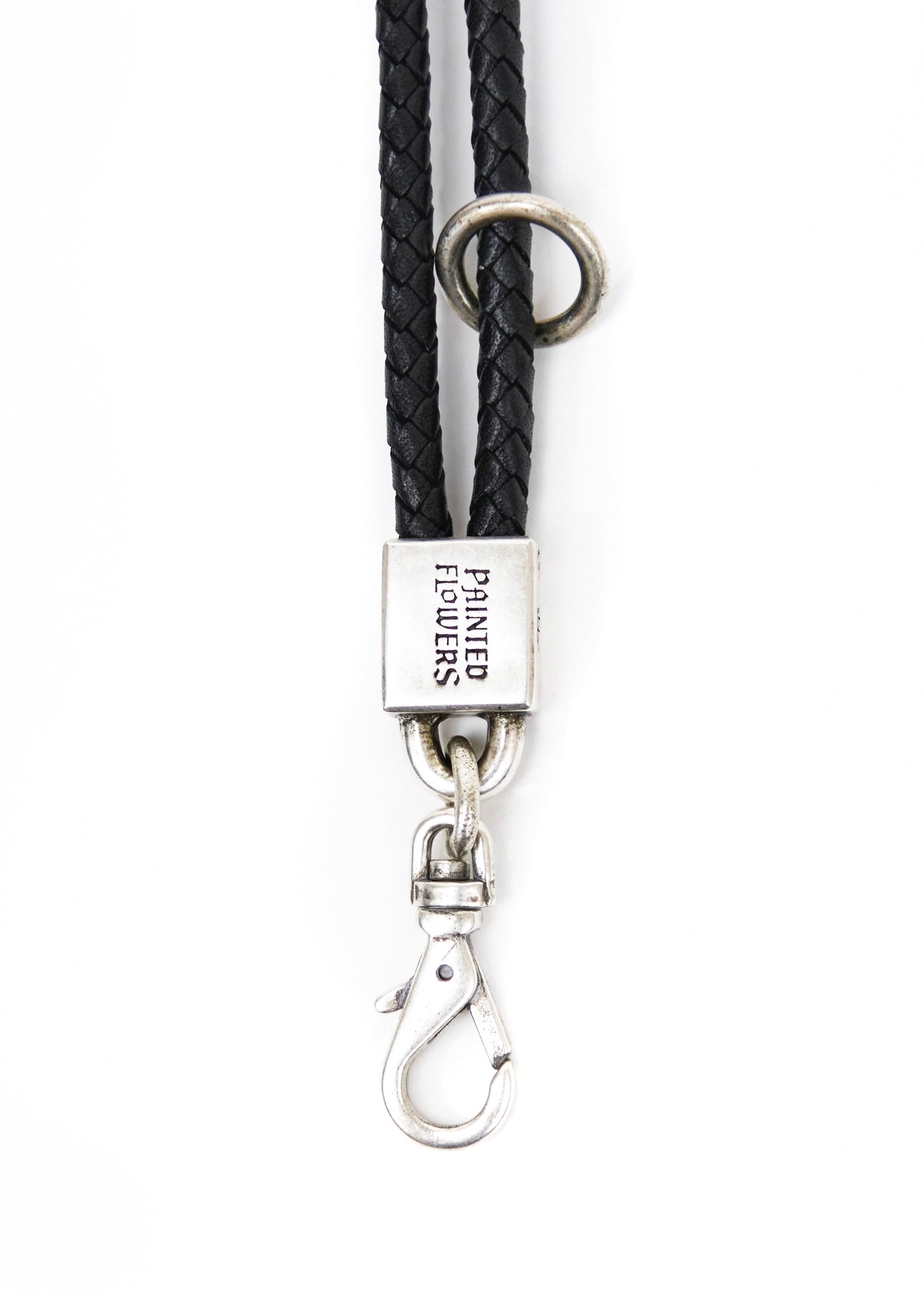 Painted Flower Proper Lanyard Silver