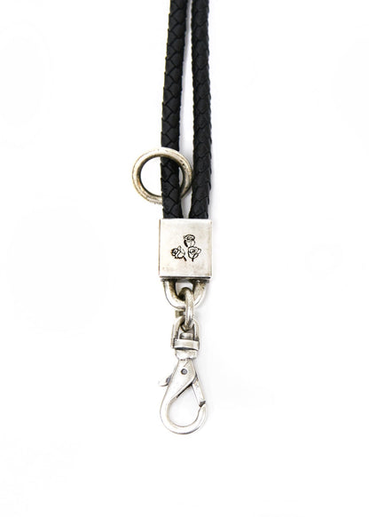 Painted Flower Proper Lanyard Silver