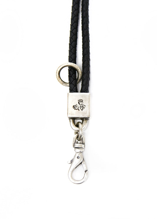 Painted Flower Proper Lanyard Silver
