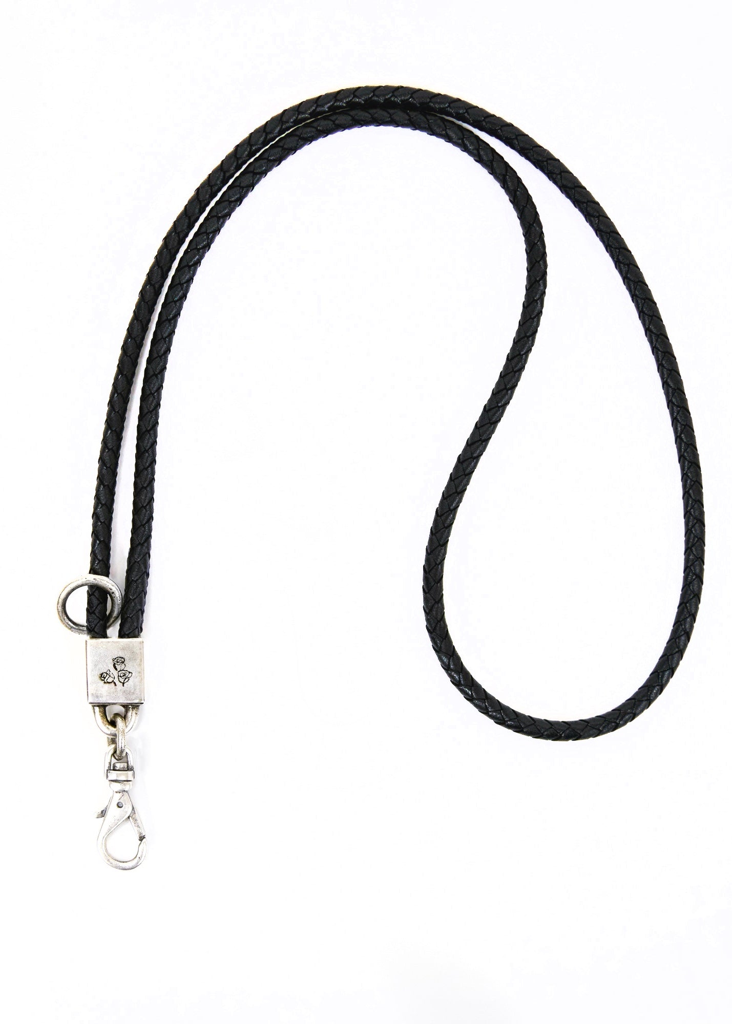 Painted Flower Proper Lanyard Silver