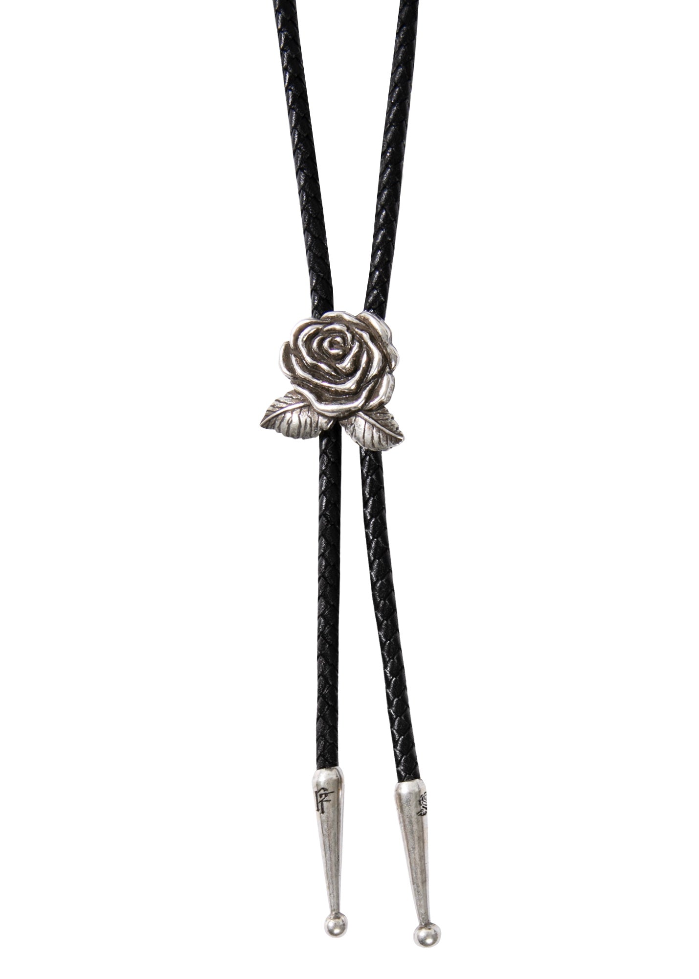 Painted Flower Little Rose Silver Bolo