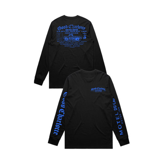 Motel Du Cap Service Center Pickup Black Long Sleeve T-Shirt (LIMITED TO 100)