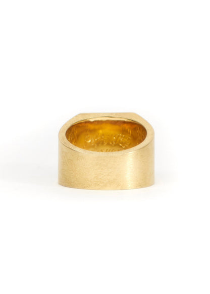 Painted Flower Sketch Rose Gold Ring