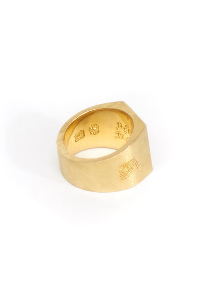 Painted Flower Sketch Rose Gold Ring