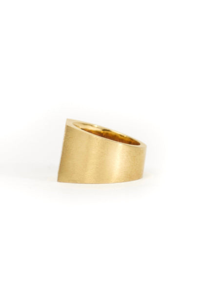 Painted Flower Sketch Rose Gold Ring