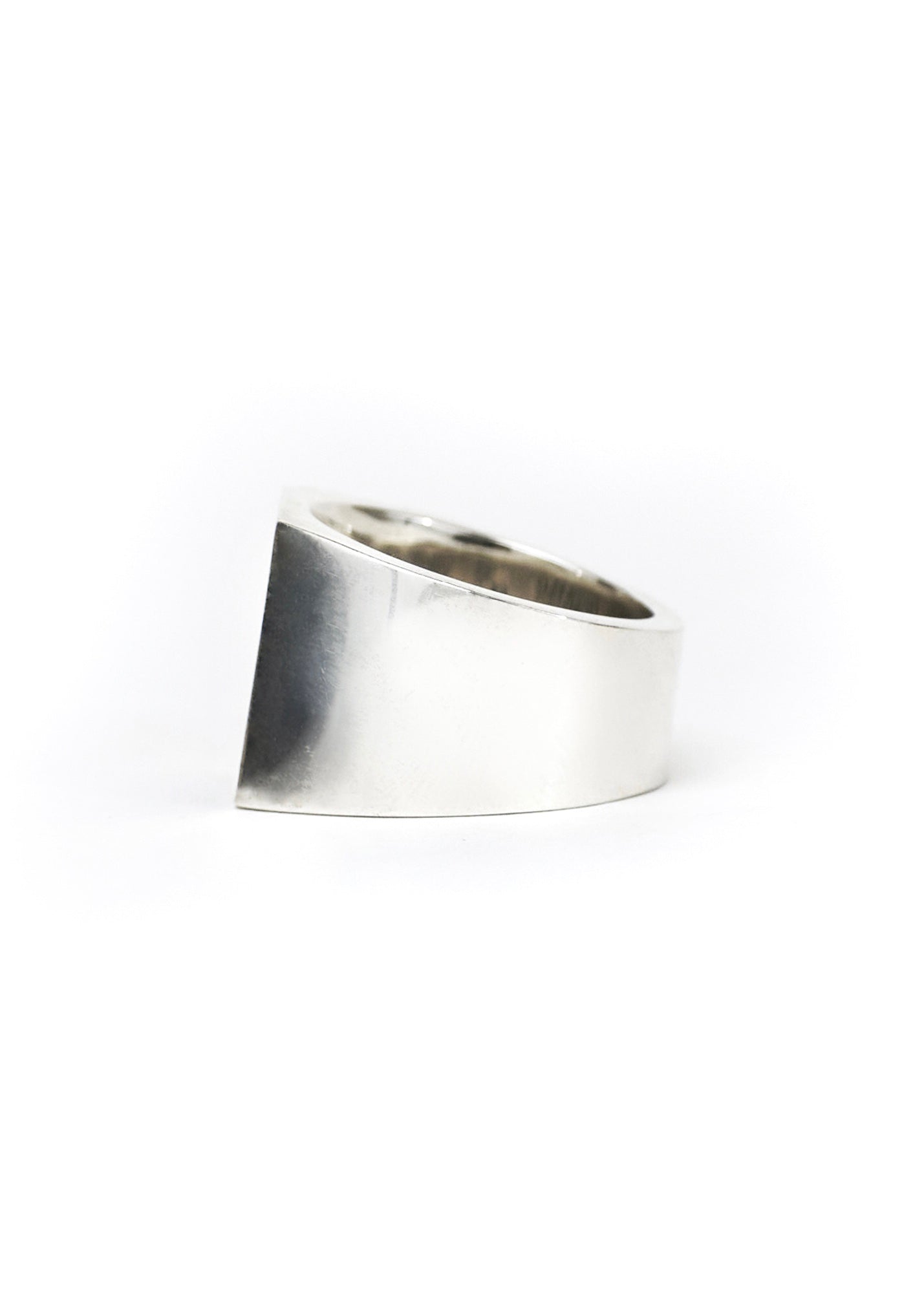 Painted Flower Sketch Rose Silver Ring
