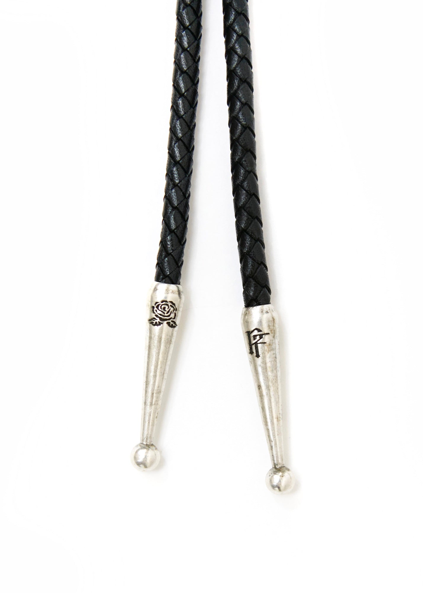 Painted Flower Little Rose Silver Bolo