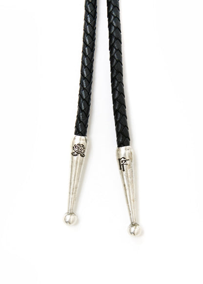 Painted Flower Little Rose Silver Bolo